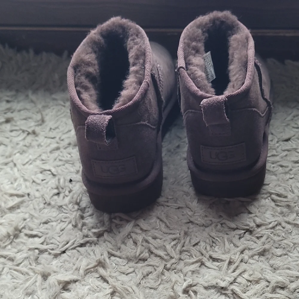 UGG Chocolate Suede Slip-On Boots - Picture 4 of 4